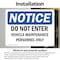 Signmission Do Not Enter Vehicle Maintenance Personnel Only OSHA Notice Sign, Vinyl Decal, 10in W x 7in L, 2PK OS-2PACK-NS-D-710-L-11238 - alternate 6